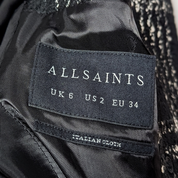 ALL SAINTS Wool Coat - Picture 15 of 16